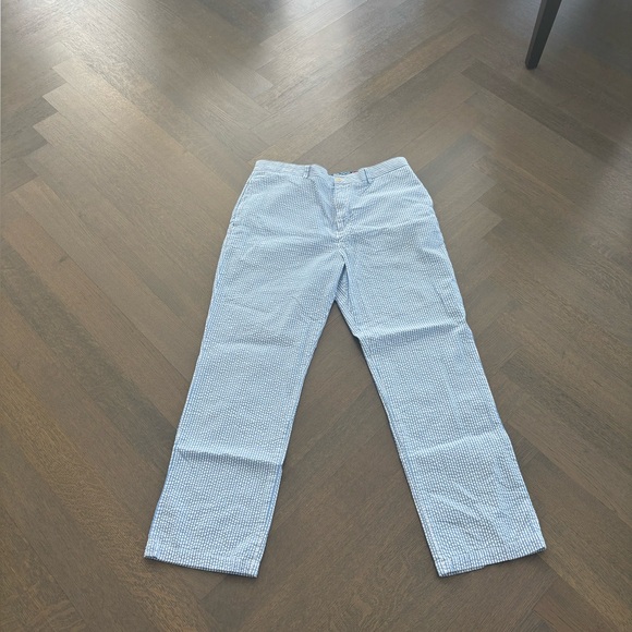 Vineyard Vines Seersucker Blue and White Striped Pants Preppy 36 X 32 - Picture 3 of 5